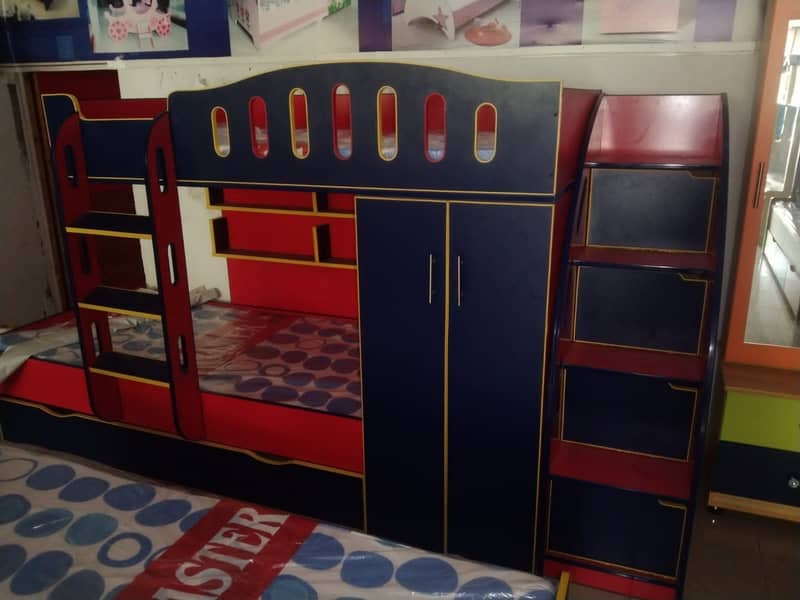 Bunk bed | Kid wooden bunker bed | Baby bed | Double bed | Triple bed 9