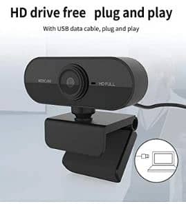 Full HD 1080P Webcam, with Noise Reduction Microphone, Plug and Play U 2
