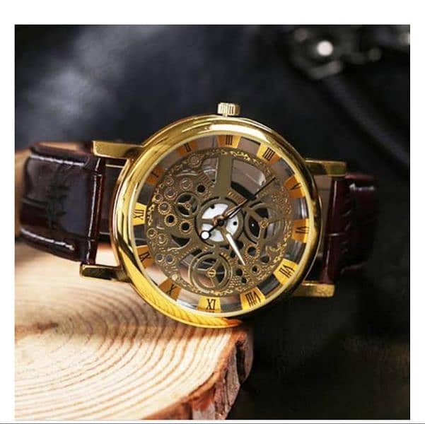 skeleton watch with beautiful and premium quality Strap watch 3