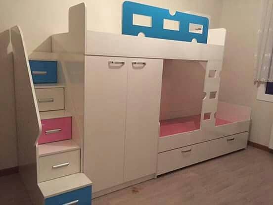 Bunk bed | Kid wooden bunker bed | Baby bed | Double bed | Triple bed 11