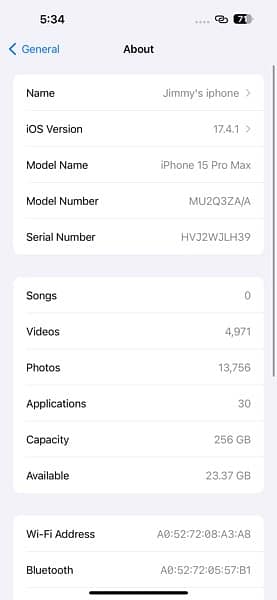 iphone 15 pro max 256 gb dual physical 7