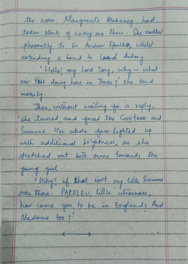 Handwritten assignment wr 11