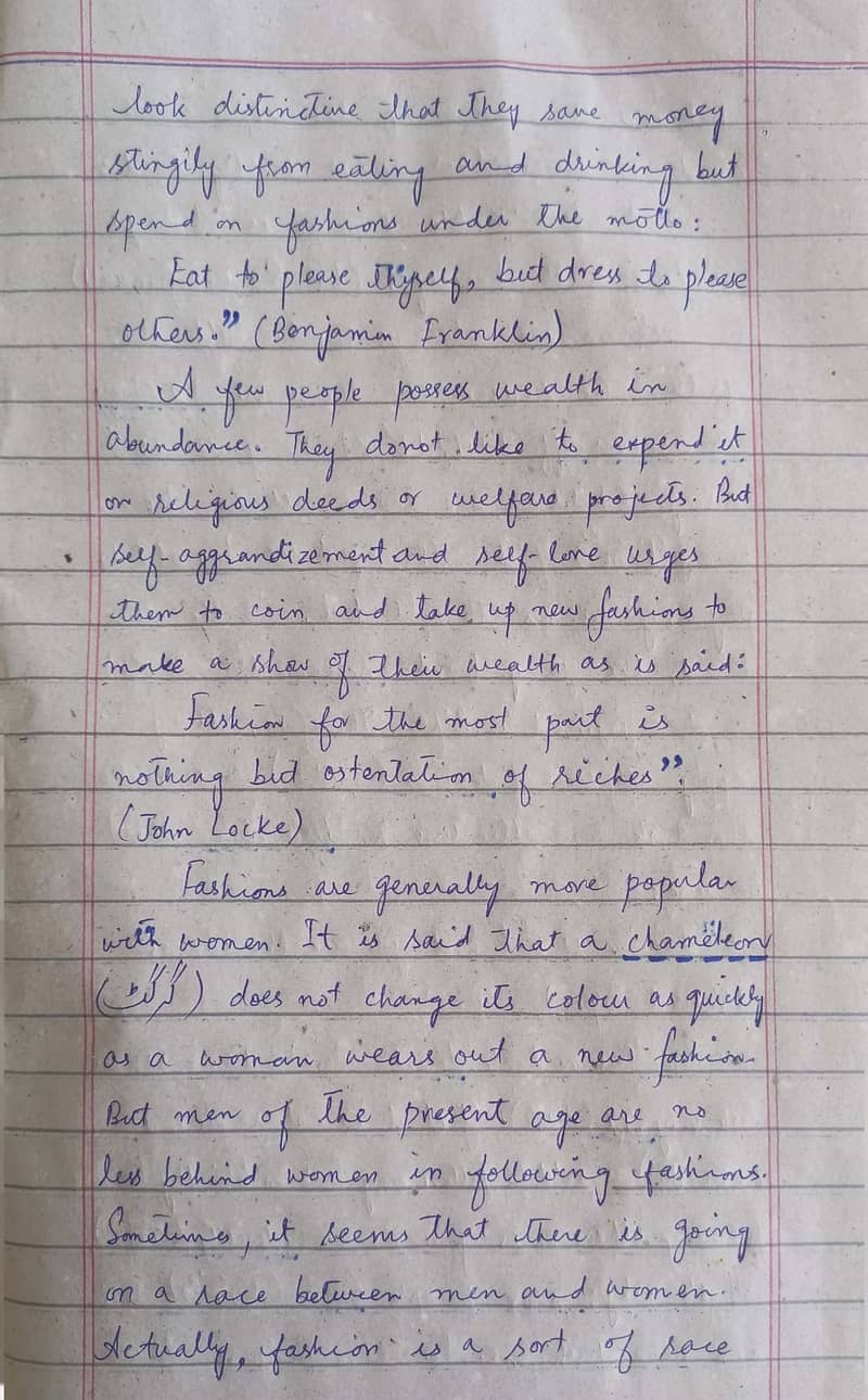 Handwritten assignment wr 18