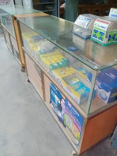 medical store showcase, display counter