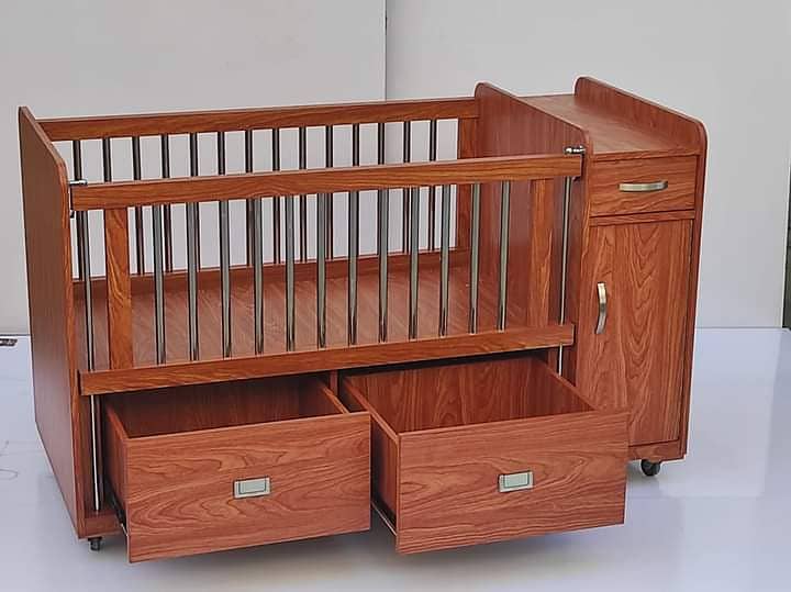 Baby cot / Baby beds / Kid wooden cot / Baby bunk bed / Kids furniture 5