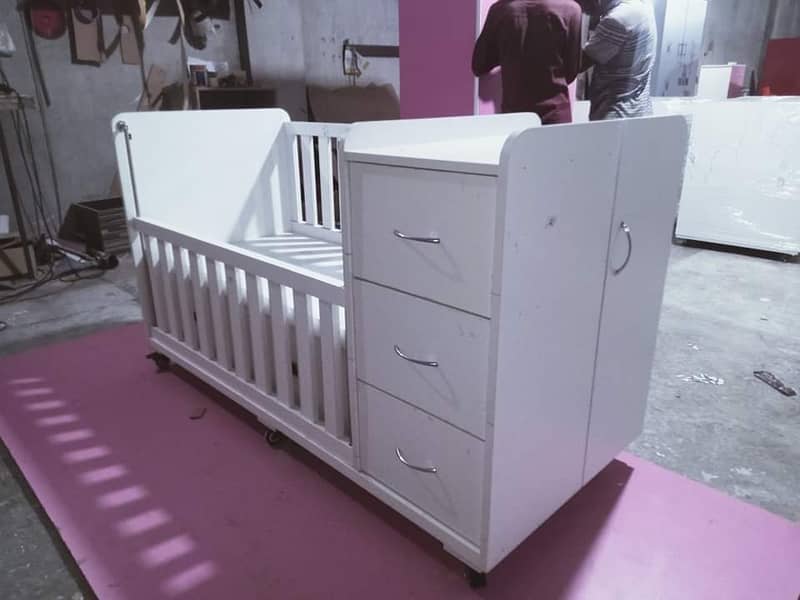 Baby cot / Baby beds / Kid wooden cot / Baby bunk bed / Kids furniture 8