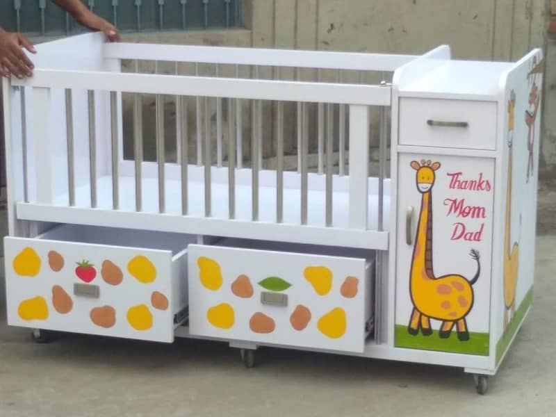 Baby cot / Baby beds / Kid wooden cot / Baby bunk bed / Kids furniture 14