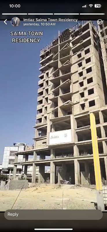 Flat Available For Sale in Saima Residency Saadi Town 1