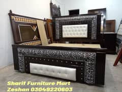 Double Bed set side tables & Dressing table with Mirror