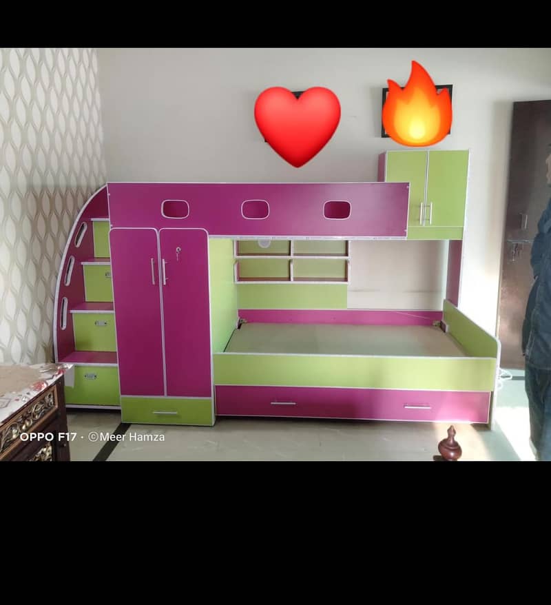 Bunk bed | Kid wooden bunker bed | Baby bed | Double bed | Triple bed 3