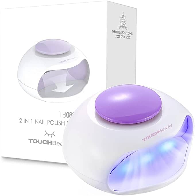 TOUCHBeauty Portable Nail Dryer with Air and LED Light, Good for Regul 0