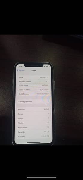 IPhone X 256 gb pta approved 3