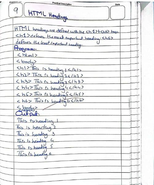 Computer practical note book 1