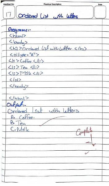 Computer practical note book 5