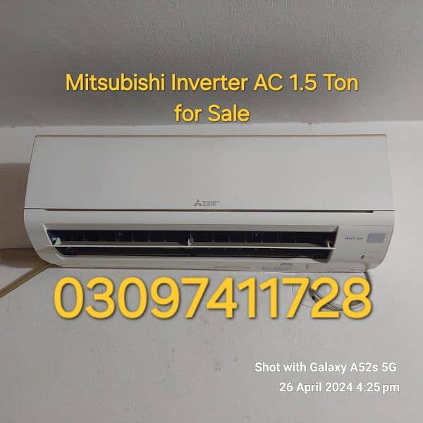Mitsubishi Inverter AC 1.5 Ton Used for sale in Sadiqabad 0