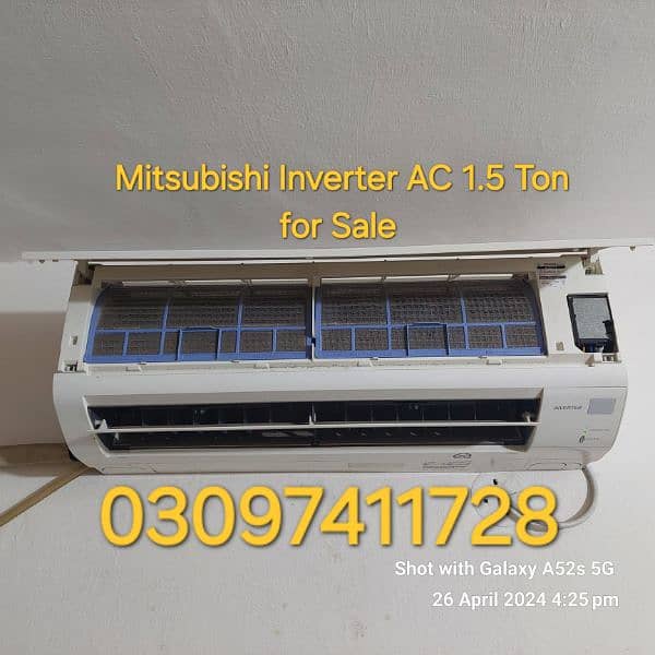 Mitsubishi Inverter AC 1.5 Ton Used for sale in Sadiqabad 2