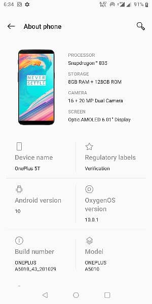 oneplus 5t 8gb 128gb exchange possible 6