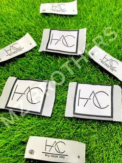 soft woven labels fabric clothing brand
