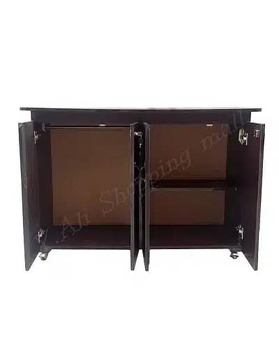 4 feet Wooden Iron stand Table cabinet cupboard iron board 1