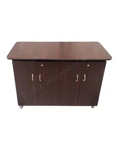 4 feet Wooden Iron stand Table cabinet cupboard iron board 2