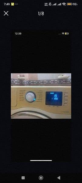 Fully automatic Samsung washing machine 7kg Front load 8