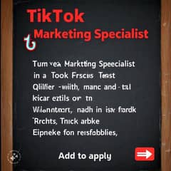 TikTok and Facebook Marketing Person: