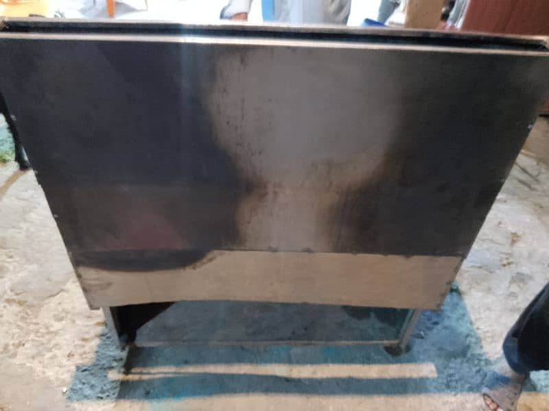 Double deep fryer used condition 1