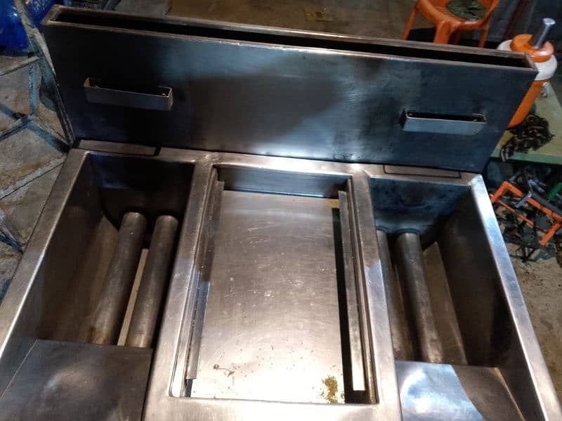 Double deep fryer used condition 2