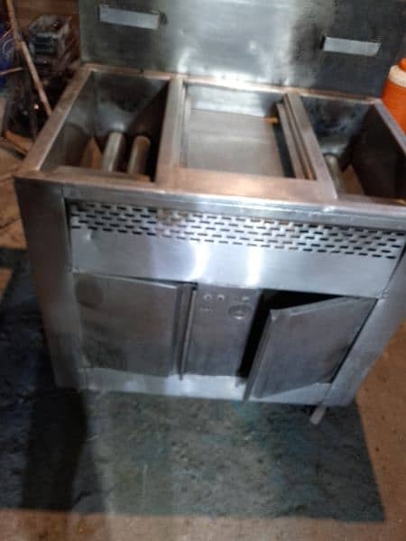 Double deep fryer used condition 3