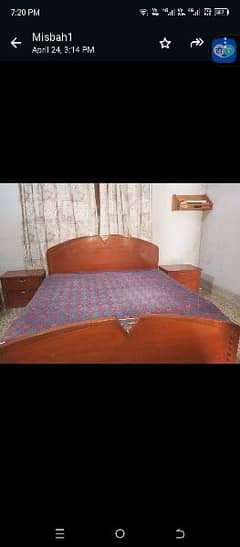 king size Bed, Dressing Table, Side tables
