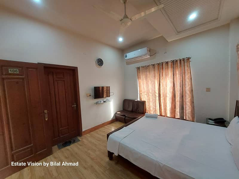Daily Basis Furnished room available for Rent 5000/6000/7000/8000 with Free Electricity & Breakfast 10