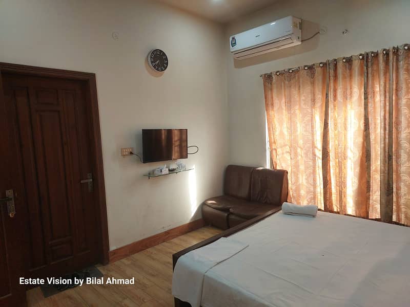 Daily Basis Furnished room available for Rent 5000/6000/7000/8000 with Free Electricity & Breakfast 12