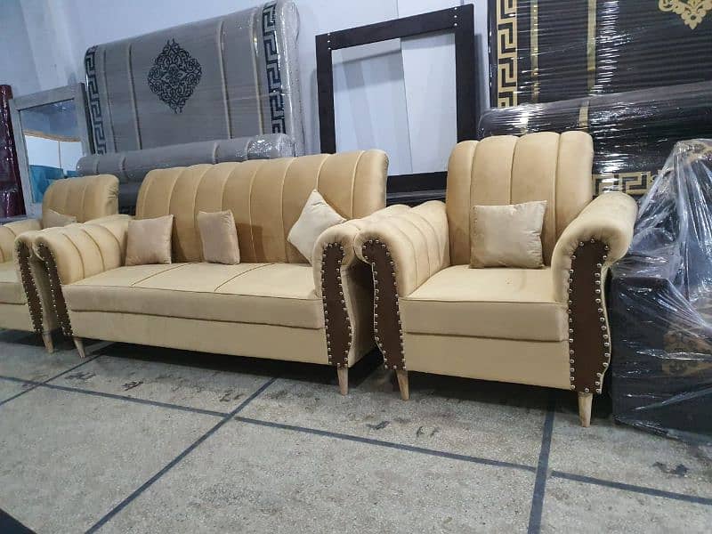 sofa set / 5 seater sofa / 6 seater sofa / l shape sofa / velvet sofa 15