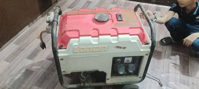 LONCIN 2.5KVA GENERATOR WITH TANK AND WHEEL AND GAS KIT 1