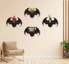 Batman Wall Hanging Shelves, Pack of 4
