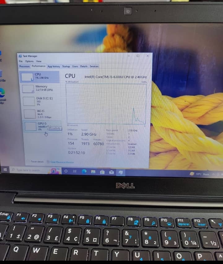 DELL LATITUDE 7280 CORE i5-2.50Ghz GEN. 6th 8GB DDR4 RAM 256GB SSD 1
