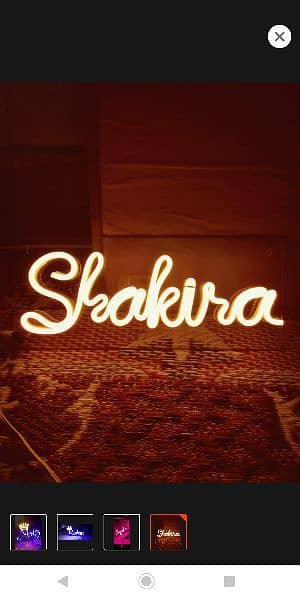 NEON LIGHT NAME SIGN BOARD 10