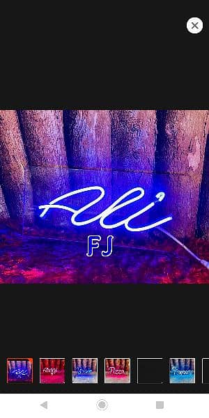NEON LIGHT NAME SIGN BOARD 13