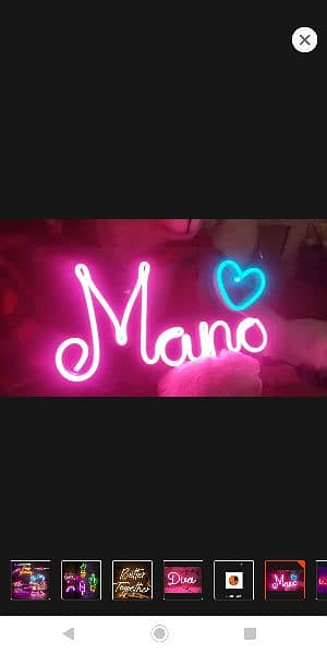 NEON LIGHT NAME SIGN BOARD 15