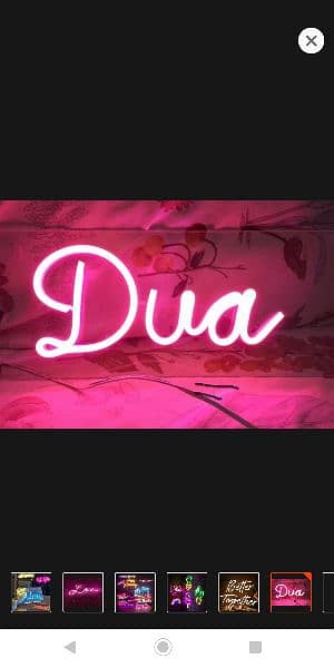 NEON LIGHT NAME SIGN BOARD 16