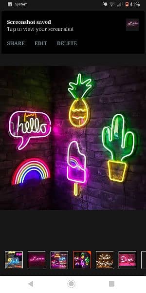 NEON LIGHT NAME SIGN BOARD 17