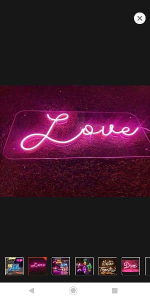 NEON LIGHT NAME SIGN BOARD 18