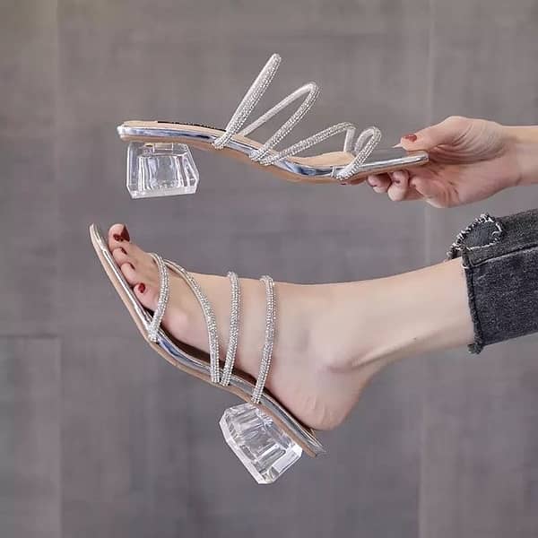 short crystal heels 2