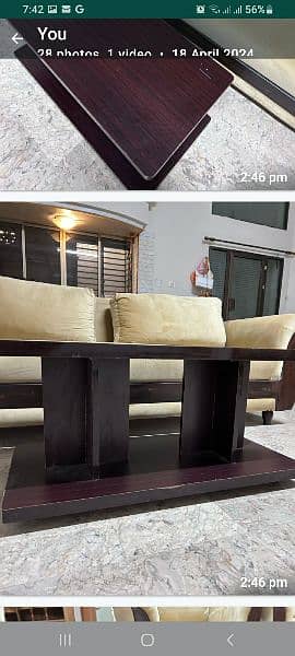 Sofa,,Bed with mattress and Central table 10