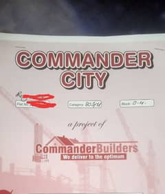 plot for sale in commander city 80 yard cont. 0315.3054709