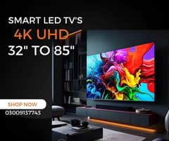 4k UHD FHD SMART LED TV's