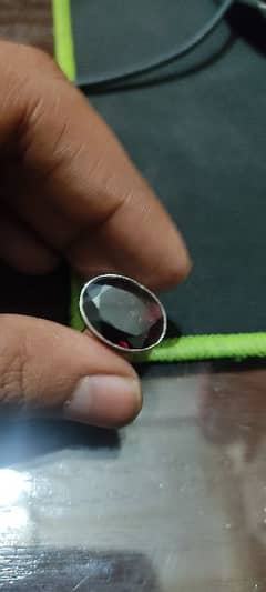 red garnet ring 17 size 0