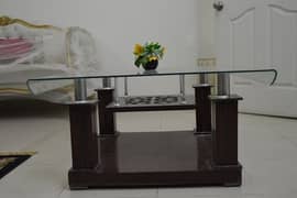 centre table with glass top