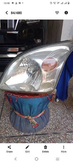 lights,number plate garnish with croum in ganion condition