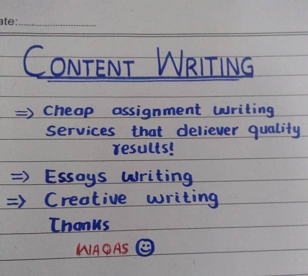 Cheap assignment writing services that deliver quality results. 1